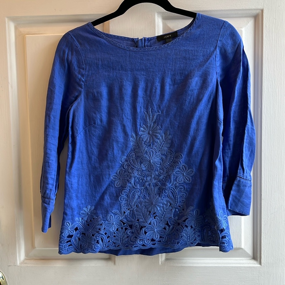 Women’s J. Crew Tunic with lace detail